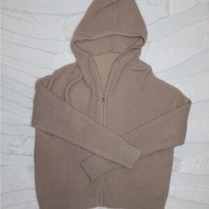 Knitted zip up sweater